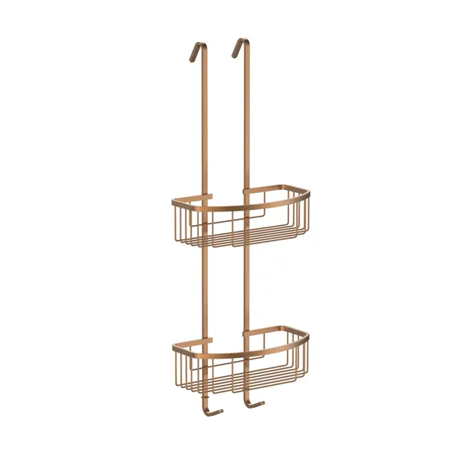 Doucherekje Domo Dubbel hangend Geborsteld Brons koper