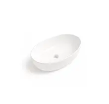 Waskom Ovaal Ellips Glans Wit 61x41x14cm Keramiek
