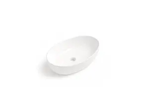 Waskom Ovaal Ellips Glans Wit 61x41x14cm Keramiek