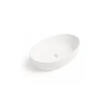 Waskom Ovaal Ellips Mat Wit 61x41x14cm Keramiek