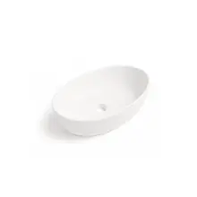 Waskom Ovaal Ellips Mat Wit 61x41x14cm Keramiek