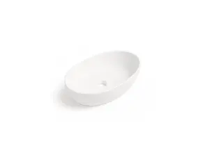 Waskom Ovaal Ellips Mat Wit 61x41x14cm Keramiek