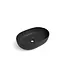 Waskom Ovaal Agena Mat Zwart 60x40x13cm Keramiek