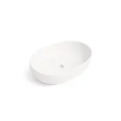 Waskom Ovaal Agena Mat Wit 60x40x13cm Keramiek