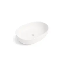 Waskom Ovaal Agena Mat Wit 60x40x13cm Keramiek