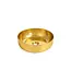 Waskom Rond Acamar Glans Goud 41x41x13cm Keramiek