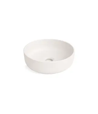 DutchLine Waskom Rond Acamar Mat Wit 41x41x13cm Keramiek