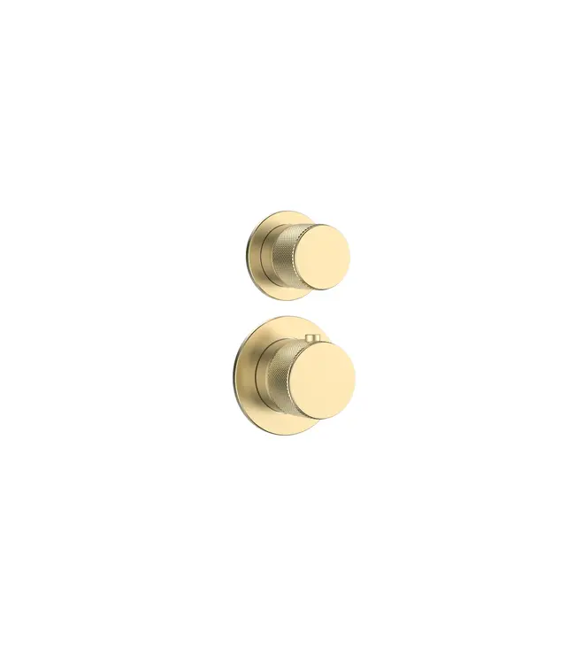 Regendoucheset Inbouw Grip Geborsteld Messing / Goud Plafond - 30cm regendouche