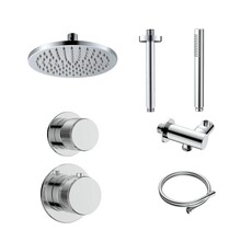 Regendoucheset Inbouw Grip Chroom Plafond  - 30cm regendouche