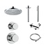 DutchLine Regendoucheset Inbouw Grip Chroom Plafond - 30cm regendouche