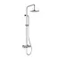 Wiesbaden Regendoucheset Opbouw Grip Chroom 30cm hoofddouche