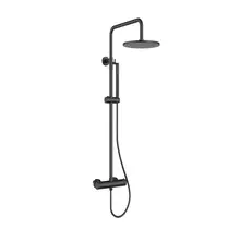 Regendoucheset Opbouw Grip Mat Zwart 30cm hoofddouche