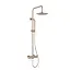 Wiesbaden Regendoucheset Opbouw Grip Geborsteld Brons Koper 30cm hoofddouche
