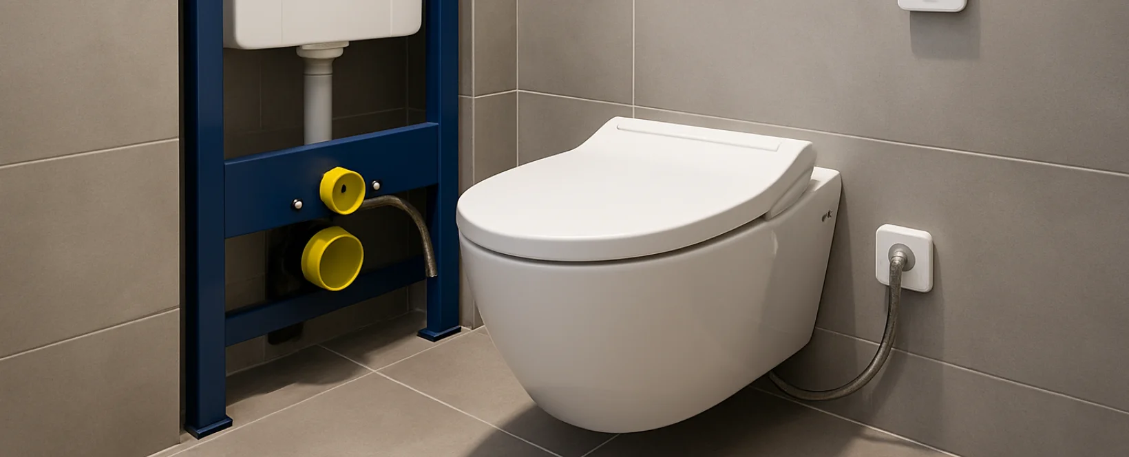 reservoir van douche-wc