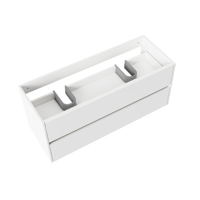 Wastafelonderkast Hayat 120cm Glans Wit Wastafelonderkast Hayat 120cm Glans Wit