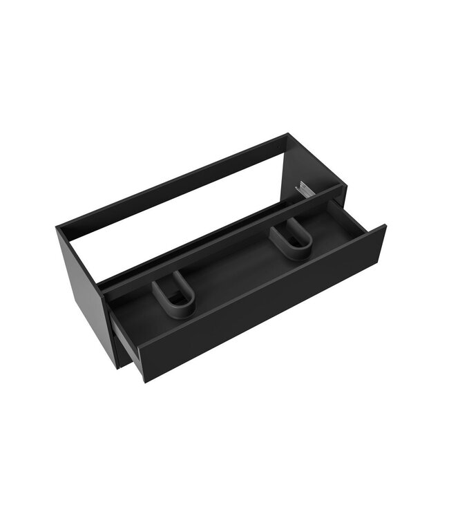 Wastafelonderkast Hayat 120cm Mat Zwart
