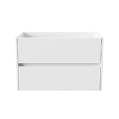 Wastafelonderkast Hayat 80cm Glans Wit Wastafelonderkast Hayat 80cm Glans Wit
