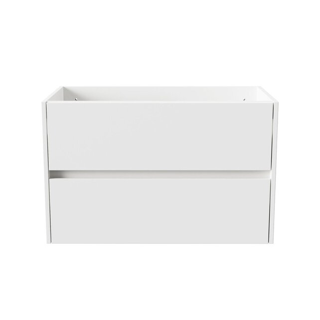 Wastafelonderkast Hayat 80cm Glans Wit Wastafelonderkast Hayat 80cm Glans Wit
