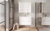 Wastafelonderkast Hayat 80cm Glans Wit Wastafelonderkast Hayat 80cm Glans Wit