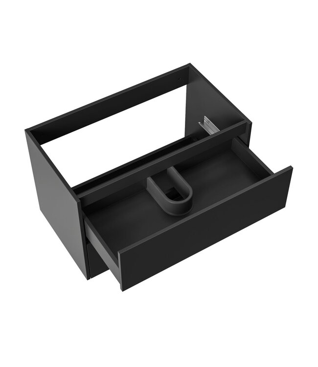 ALONI Wastafelonderkast Hayat 80cm Mat Zwart