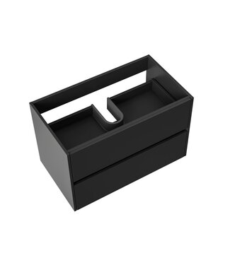 ALONI Wastafelonderkast Hayat 80cm Mat Zwart