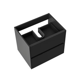 Wastafelonderkast Hayat 60cm Mat Zwart