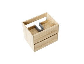 Wastafelonderkast Hayat 60cm Licht Eiken