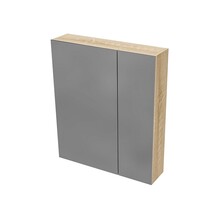 Spiegelkast Badkamer Hayat 60cm Licht Eiken
