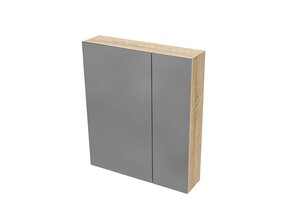 Spiegelkast Badkamer Hayat 60cm Licht Eiken