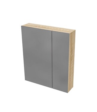 ALONI Spiegelkast Badkamer Hayat 60cm Licht Eiken