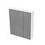 ALONI Spiegelkast Badkamer Hayat 60cm Glans Wit