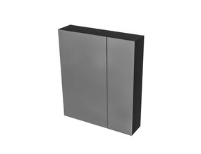 Spiegelkast Badkamer Hayat 60cm Mat Zwart