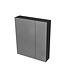 Spiegelkast Badkamer Hayat 60cm Mat Zwart