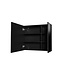 Spiegelkast Badkamer Hayat 80cm Mat Zwart