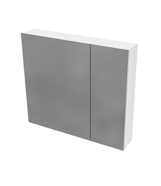 ALONI Spiegelkast Badkamer Hayat 80cm Glans Wit