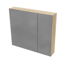 Spiegelkast Badkamer Hayat 80cm Licht Eiken