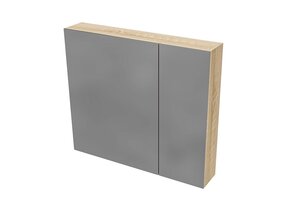 Spiegelkast Badkamer Hayat 80cm Licht Eiken