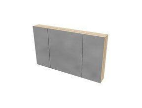 Spiegelkast Badkamer Hayat 120cm Licht Eiken