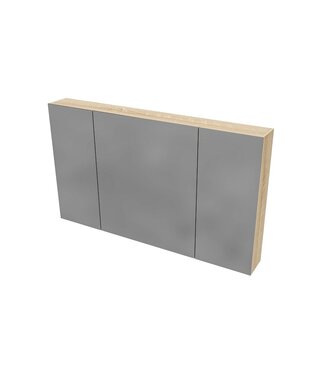 ALONI Spiegelkast Badkamer Hayat 120cm Licht Eiken