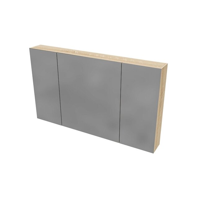 Spiegelkast Badkamer Hayat 120cm Licht Eiken Spiegelkast Badkamer Hayat 120cm Licht Eiken