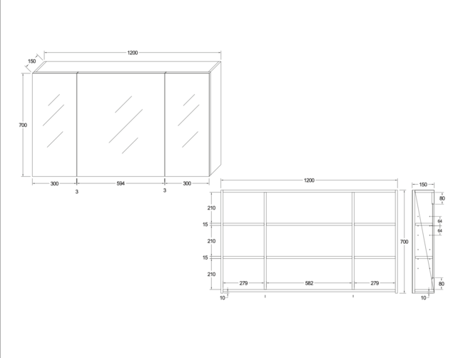 Spiegelkast Badkamer Hayat 120cm Glans Wit Spiegelkast Badkamer Hayat 120cm Glans Wit