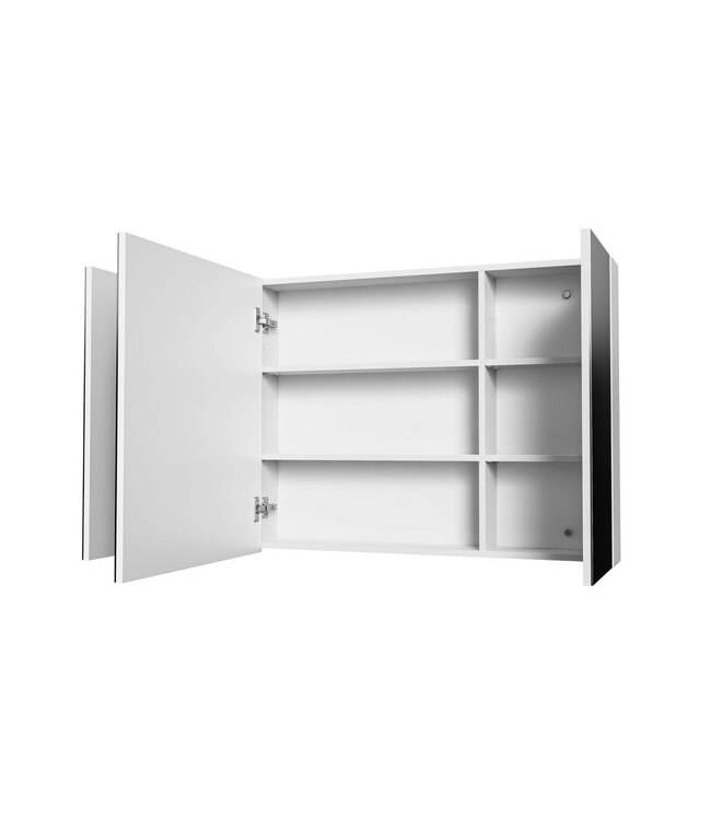 Spiegelkast Badkamer Hayat 120cm Glans Wit