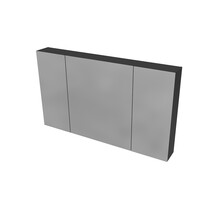 Spiegelkast Badkamer Hayat 120cm Mat Zwart