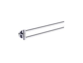 Handdoekrek Effeze Draaibaar Dubbel Chroom Rond