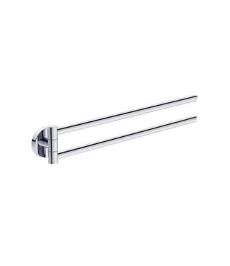 SANI-SUPPLY Handdoekrek Effeze Draaibaar Dubbel Chroom Rond