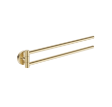 Handdoekrek Effeze Draaibaar Dubbel Geborsteld Goud Rond