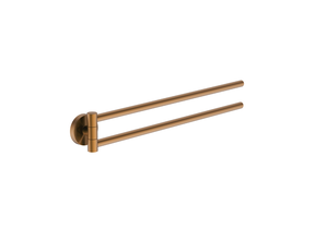 Handdoekrek Effeze Draaibaar Dubbel Geborsteld Brons Rond