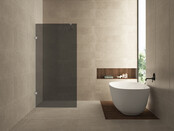 Douchewand Less 80cm Rookglas Chroom 8mm veiligheidsglas anti-kalk - 20.3129