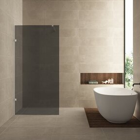 Douchewand Less 90cm Rookglas Chroom 8mm veiligheidsglas anti-kalk - 20.3136