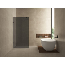 Douchewand Less 80cm Rookglas Mat Zwart 8mm veiligheidsglas anti-kalk - 20.3131